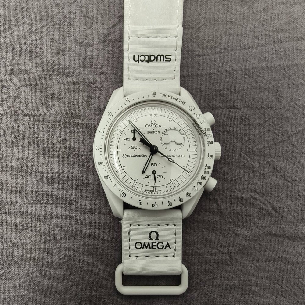 🔥HOT🔥 NWT Swatch X Omega Bioceramic Mission To The Moonphase - FULL MOON Watch